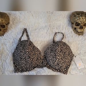 NWT Shade & Shore Cheetah Print Bra